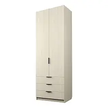 Шкаф ЭКОН распашной 2-х дверный с 3-мя ящиками со штангой
